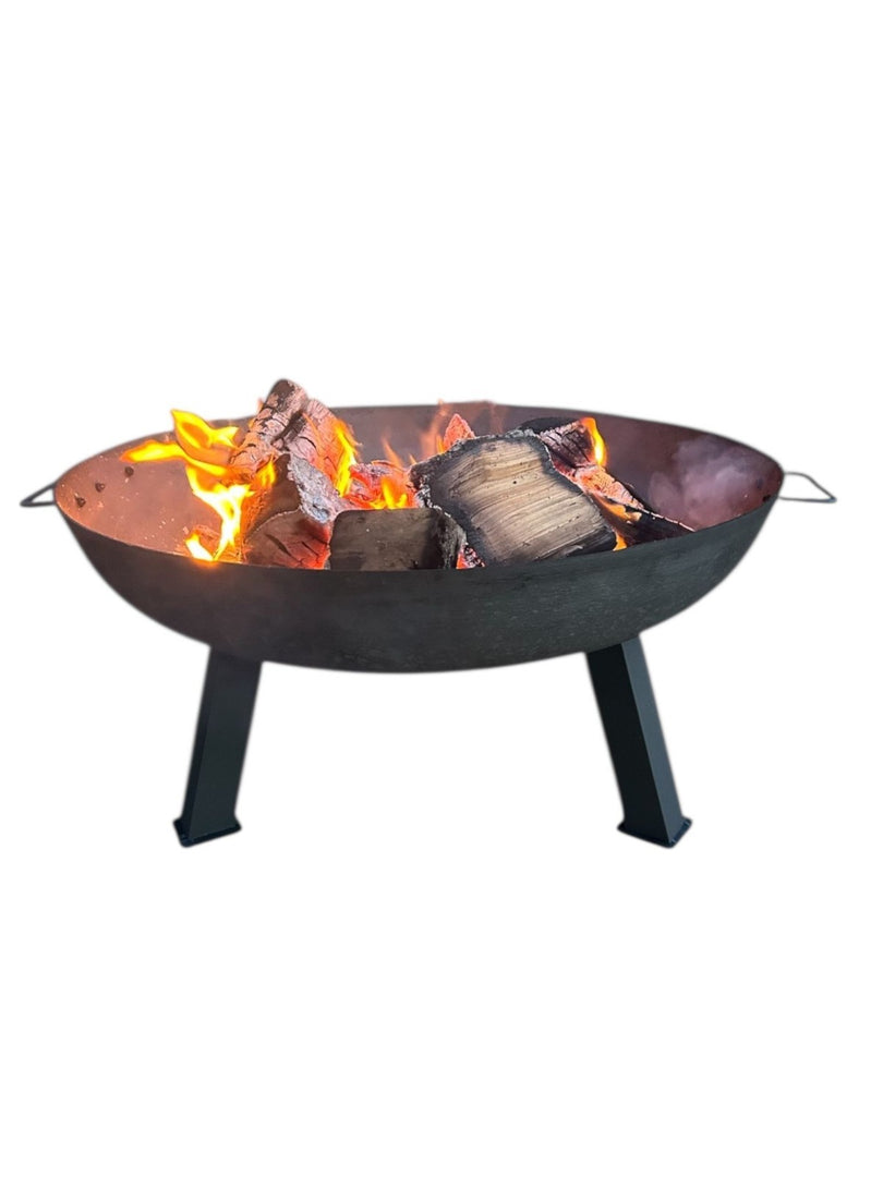 Large Garden Fire Pit Outdoor Patio Camping Cast Iron Bowl Log Burner Heater3