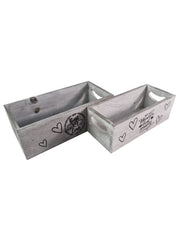 Best Mum Ever Double Sided Hamper Grey Gift Box Storage Wood Crate 2 Sizes18