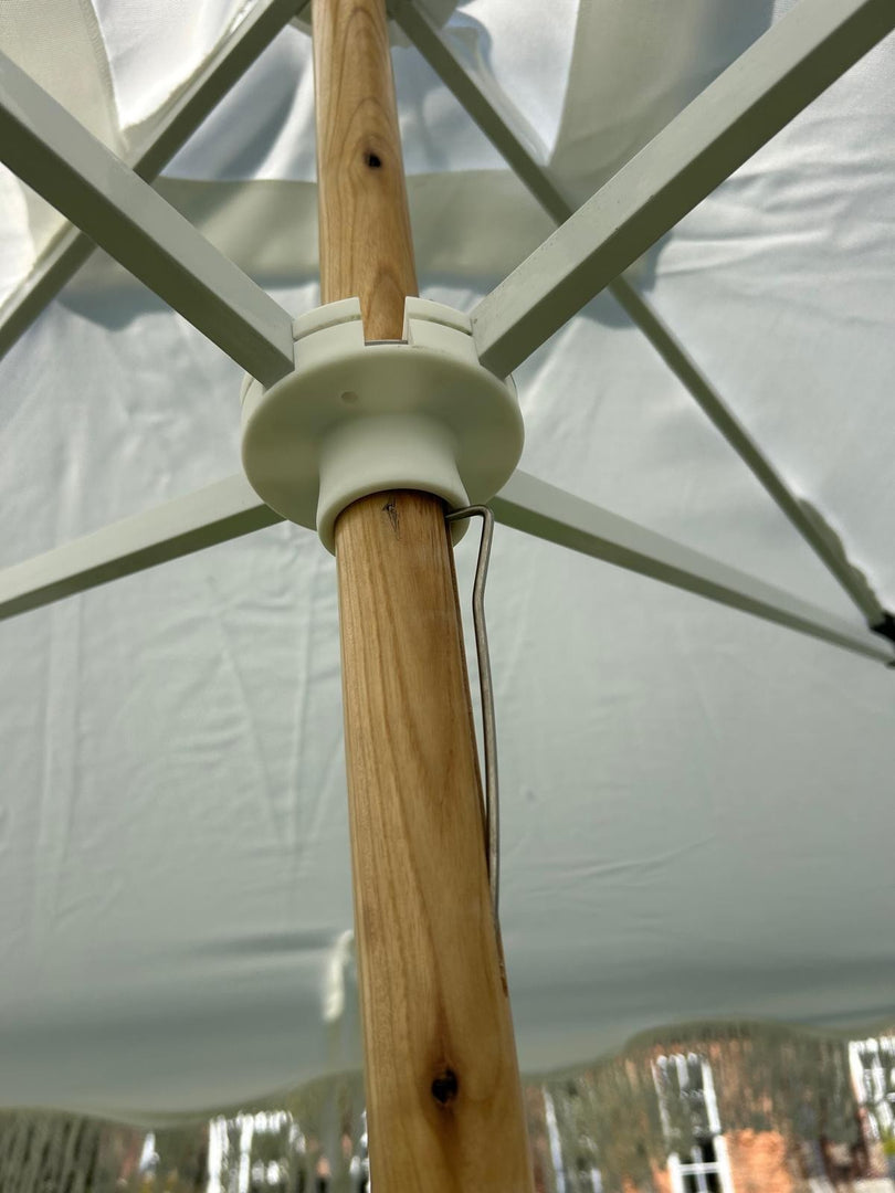 Antique White Gazebo Marquee Canopy Fringe Outdoor Garden Beach Cabana Style UK5