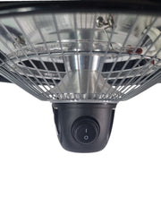 Patio Heater Black Hanging Mains Powered Weatherproof Outdoor Garden With Chain9