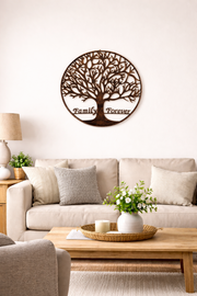 Large Bronze Family Forever Metal Garden Outdoor Wall Art  Plaque 80cm Diameter4