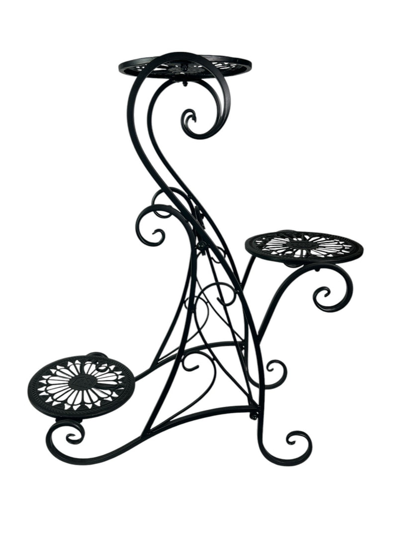 3 Tier Planter Black Plant Flower Pot Stand Garden Gift Decor Decoration6
