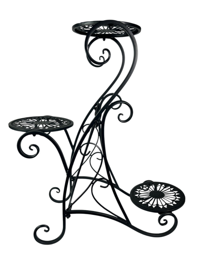 3 Tier Planter Black Plant Flower Pot Stand Garden Gift Decor Decoration5