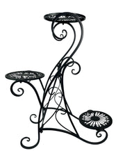 3 Tier Planter Black Plant Flower Pot Stand Garden Gift Decor Decoration5