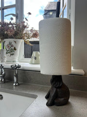 Cast Iron Elephant Kitchen Roll Holder Paper Towel Stand Animal Door Stop Gift6