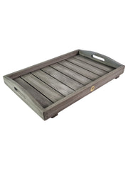 Classic Grey Wooden Garden Butler's Tea Tray Table Eucalyptus Indoor Outdoor6