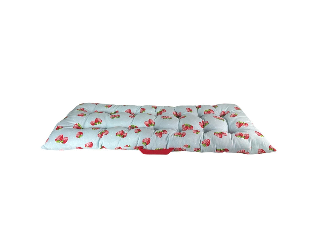 Summer Strawberry Blue Bench Seat Pad Cushion Garden Outdoor 110cm x 50cm17
