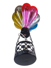 Glass Hot Air Balloon Solar Hanging Decorative Light Garden Ornament Gift Colour7