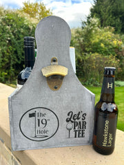 Wooden Golf Bottle Gift Box Carrier Golfer 19th Hole Gift Novelty Xmas Large8