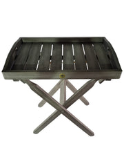 Queen Classic Grey Wooden Garden Bench & Butler Tray 2/3 Seat Indoor Outdoor9