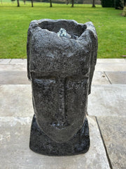 Easter Island Head Water Feature With Light Garden Gift Outdoor Decor Decoration6