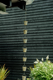 Bucket Rain Chain Hanging Garden Outdoor Nature Ornament Water Decoration3