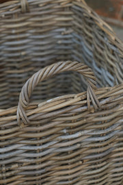NEW Square Kubu Wicker Rattan Log Storage Handmade Traditional Basket Home Decor4