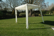 Green Stripe Gazebo Marquee Canopy Fringe Outdoor Garden Beach Cabana Style UK15