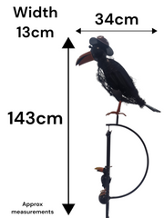 Rocking Balancing Mum Crow Rocker Garden Ornament Decoration Stake Gift Decor1