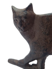 Cast Iron Cat Doorbell Wall Mounted Rustic Garden Home Decorative Hanging Bell12