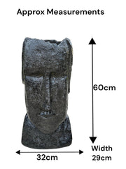 Easter Island Head Water Feature With Light Garden Gift Outdoor Decor Decoration1