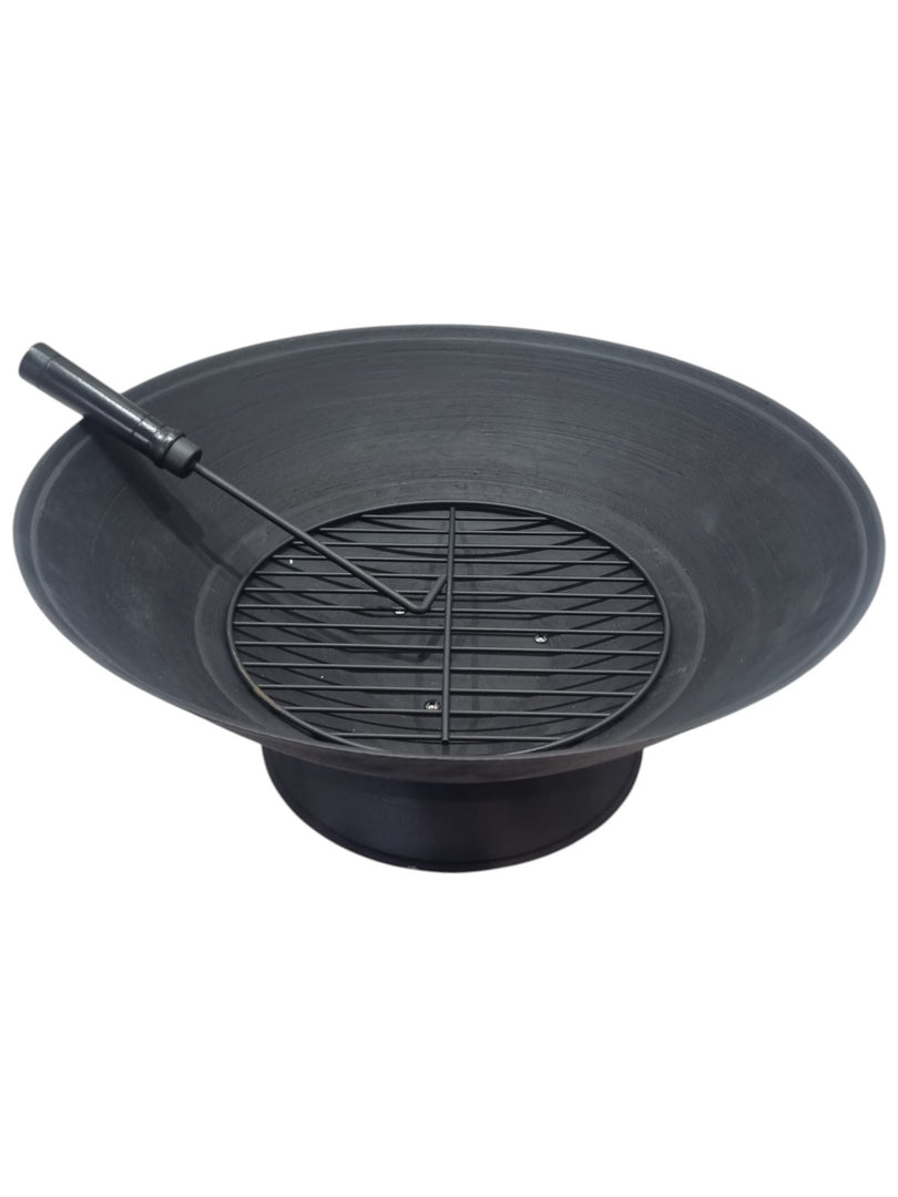 56cm Garden Fire Pit Outdoor Patio Camping Cast Iron Bowl Log Burner Heater11