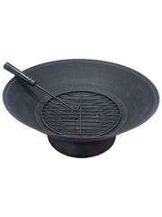 56cm Garden Fire Pit Outdoor Patio Camping Cast Iron Bowl Log Burner Heater11