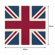 Set of 4 Union Jack Cotton Napkins British Flag Table Napkins Reusable Washable1