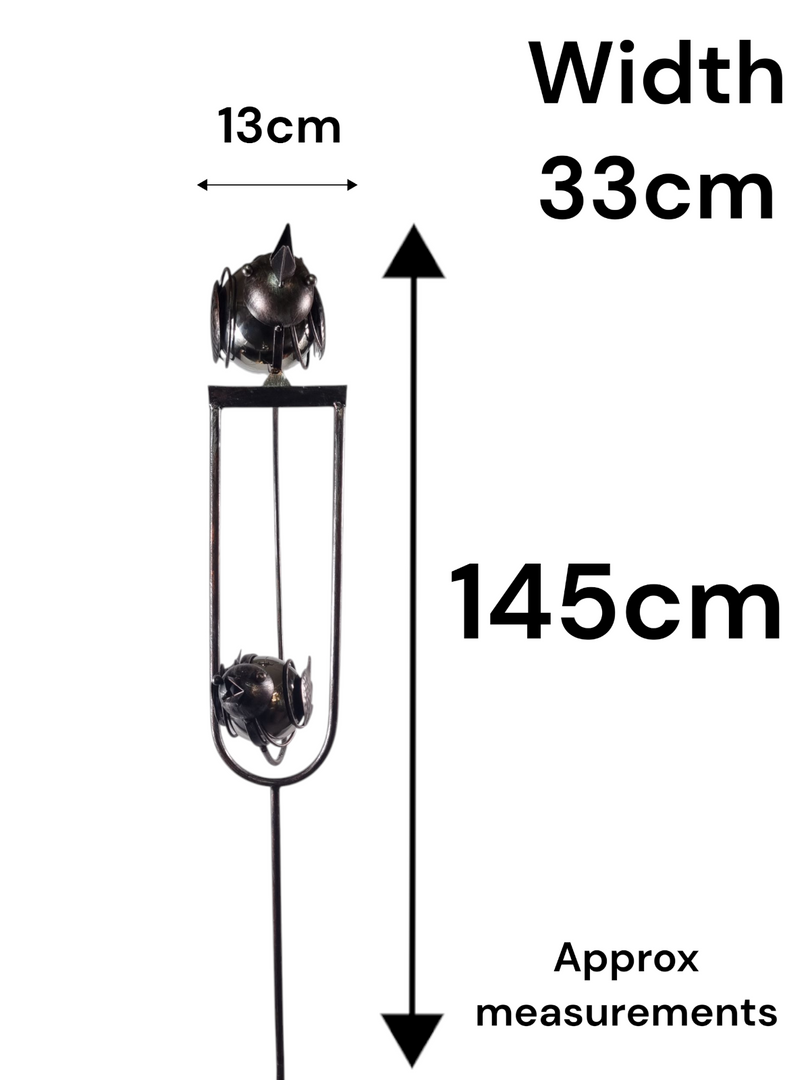 Twin Bird Rocking Balancing Garden Ornament Decoration Rocker Flying Stake1