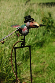 Colourful Flying Rocking Balancing Crow Rocker Garden Ornament Decoration Stake6