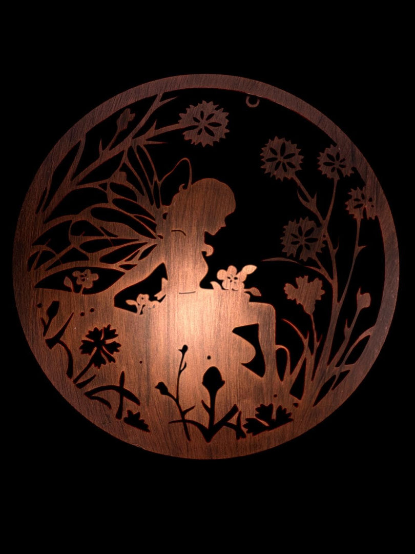 40cm Wall Art Bronze Fairy Fairies Floral Garden Home Decoration Decor Gift3