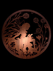 40cm Wall Art Bronze Fairy Fairies Floral Garden Home Decoration Decor Gift3