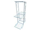 3 Tier White Metal Shelf Decorative Shelves Freestanding Unit Plant Display4