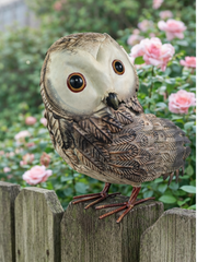 Metal Owl Garden Ornament Decorative Outdoor Owl Statue Sculpture Patio Lawn13