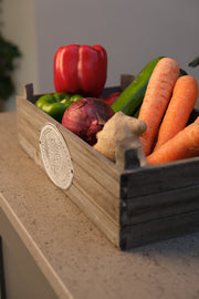 Heritage Set of 3 Wooden Nesting Storage Crates Rustic Grey Vintage Style Box6