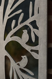 Zinc Tree of Life Wall Mirror with Birds Garden Outdoor Wall Plaque Decoration8