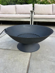 56cm Garden Fire Pit Outdoor Patio Camping Cast Iron Bowl Log Burner Heater2