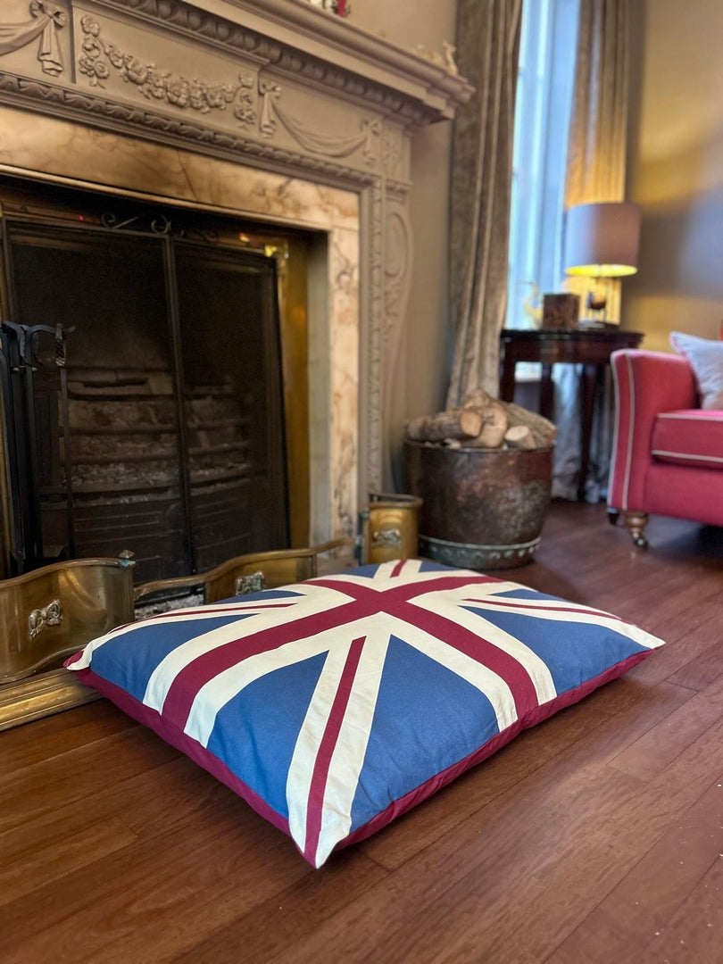Vintage Retro Union Jack UK Floor Cushion Red Blue Dog Bed Garden Indoor Gift8