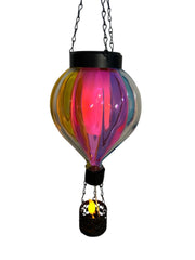Glass Hot Air Balloon Solar Hanging Decorative Light Garden Ornament Gift Colour9