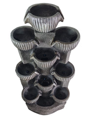 Sparkling Jugs Water Feature Cascading Garden Light Up LED Outdoor Decor Gift12
