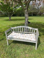 Happy Hedgehog Bench Seat Pad Grey Cushion Outdoor Garden Decor 110cm x 50cm11
