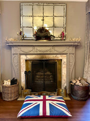 Vintage Retro Union Jack UK Floor Cushion Red Blue Dog Bed Garden Indoor Gift4