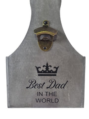 Wooden Best Dad In The World Bottle Gift Box Carrier Gift Novelty Xmas Large2