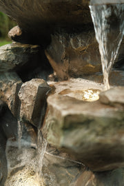 Rock Pool Water Feature Slate Effect Garden Light Up LED Outdoor Decor Gift2