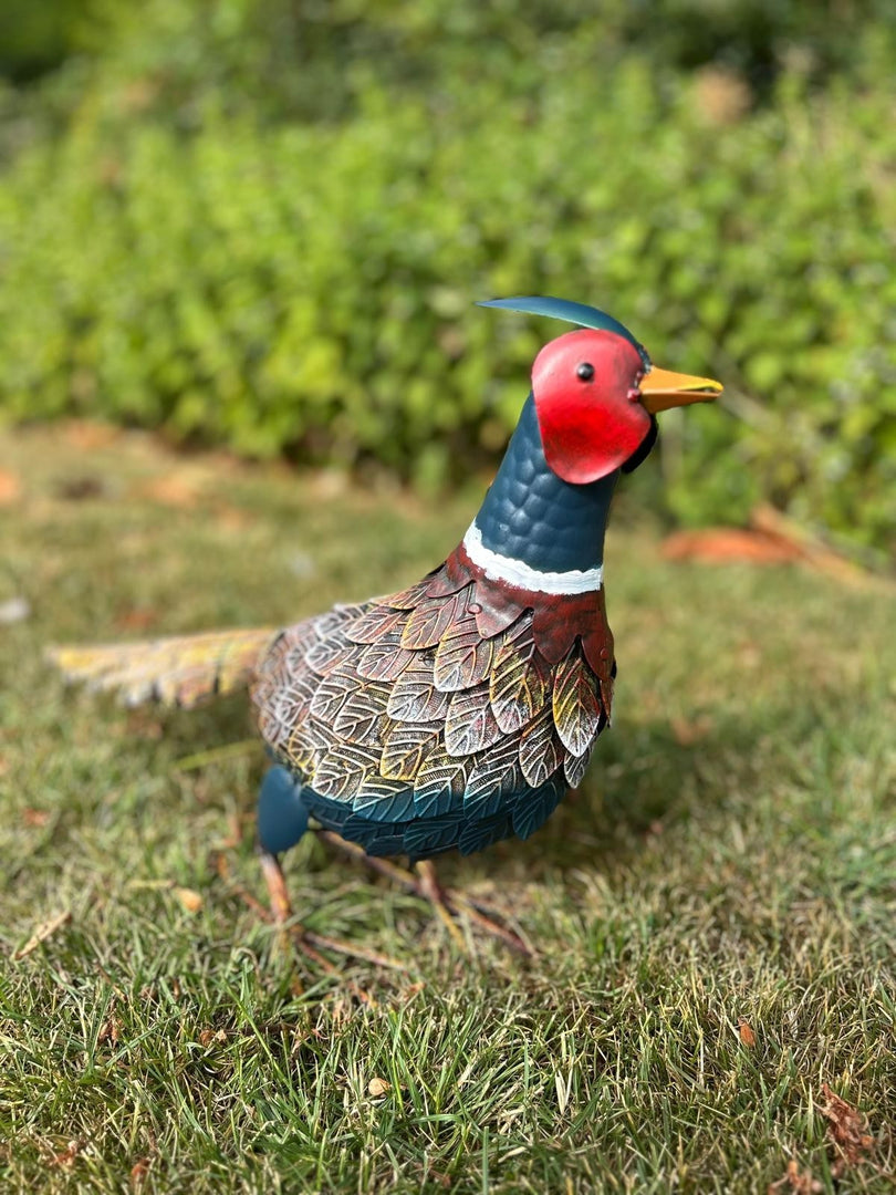 Decorative Pheasant Bird Animal Countryside Metal Garden Giftware Ornament5