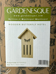 Small Wooden Butterfly Hotel Home Hanging Bug House Garden Gift Decoration11