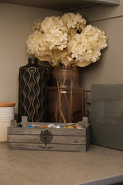 Heritage Set of 3 Wooden Nesting Storage Crates Rustic Grey Vintage Style Box11