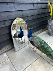 Dorchester XL Solar Powered Gothic Arch Garden Mirror LED Outdoor Wall Decor15