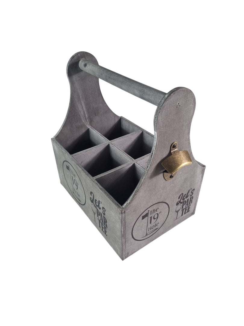 Wooden Golf Bottle Gift Box Carrier Golfer 19th Hole Gift Novelty Xmas Large14