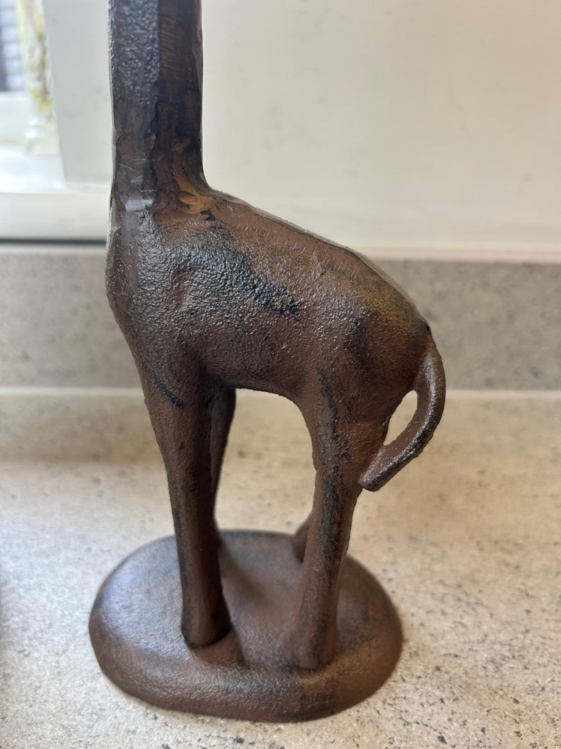 Cast Iron Giraffe Kitchen Roll Holder Paper Towel Stand Animal Door Stop Gift8