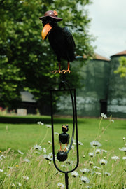 Rocking Balancing Mum Crow Rocker Garden Ornament Decoration Stake Gift Decor3