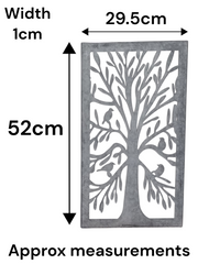 Zinc Tree of Life Wall Mirror with Birds Garden Outdoor Wall Plaque Decoration15