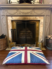Vintage Retro Union Jack UK Floor Cushion Red Blue Dog Bed Garden Indoor Gift10