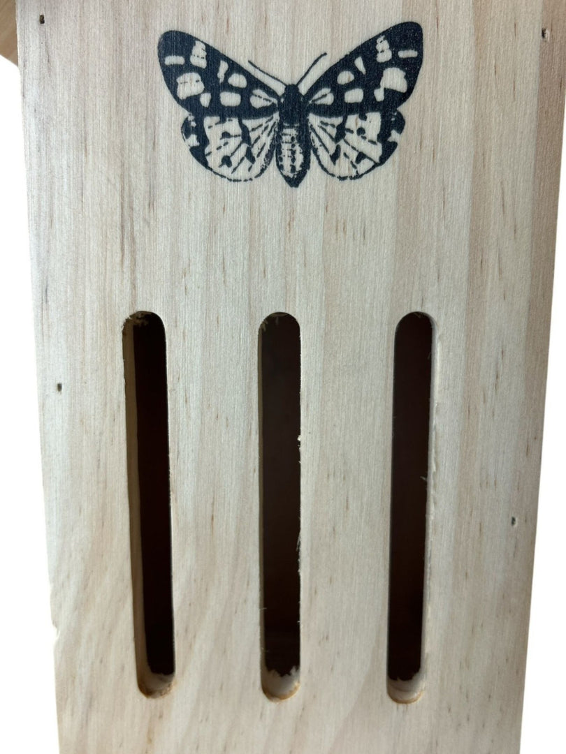 Small Wooden Butterfly Hotel Home Hanging Bug House Garden Gift Decoration5